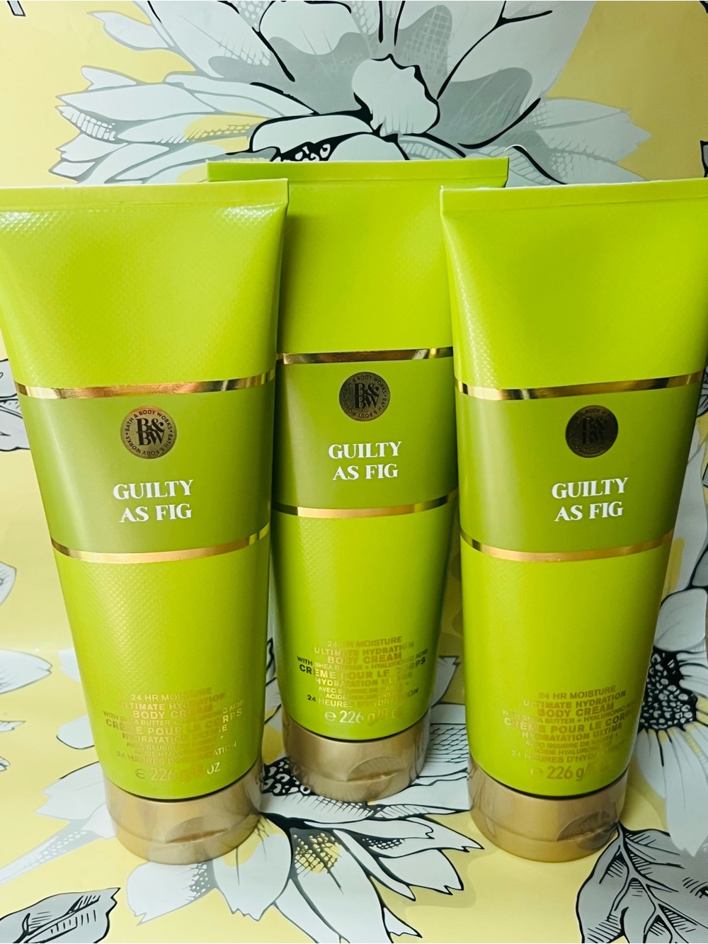 3 Bath & Body Works Guilty As Fig Body Cream -